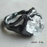 Fashion Huge Clear irregular Stone Rings