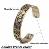 Antique Copper Tone Magnetic Therapy Bracelets