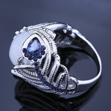 Fashion Huge Clear irregular Stone Rings