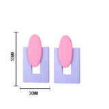 Geometric Acrylic Earrings Big Statement Earrings