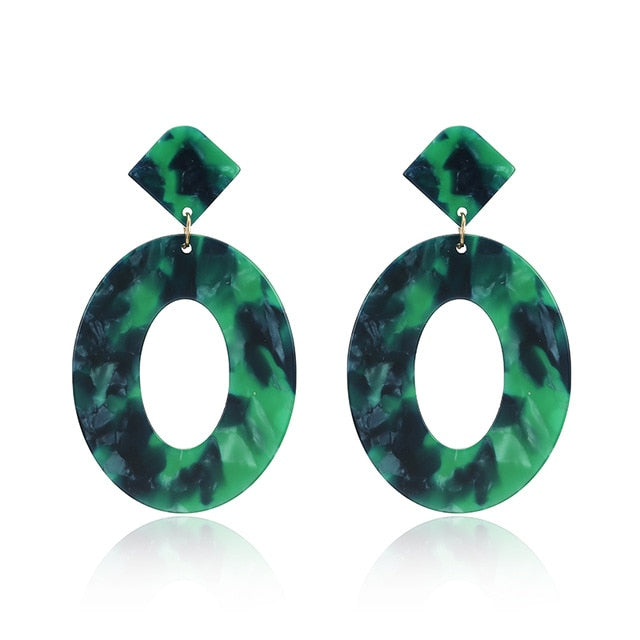 Geometric Acrylic Earrings Big Statement Earrings