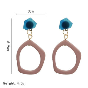 Geometric Acrylic Earrings Big Statement Earrings