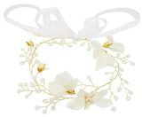 Luxury Tiara Silver Pearl Headbands