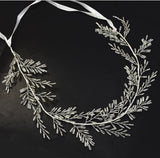 Luxury Tiara Silver Pearl Headbands