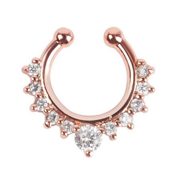 Crystal Fashion Clicker Fake Septum