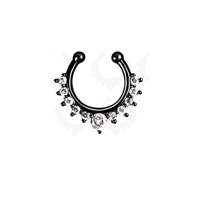 Crystal Fashion Clicker Fake Septum