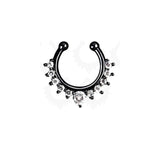 Crystal Fashion Clicker Fake Septum