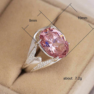 Fashion Huge Clear irregular Stone Rings