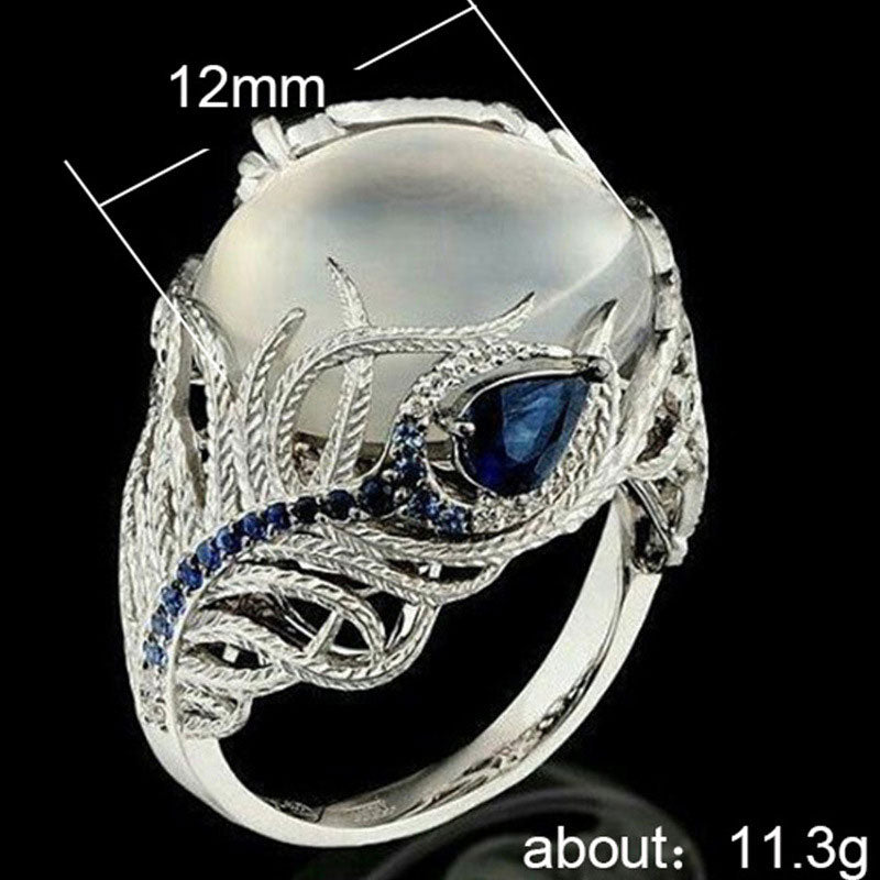 Fashion Huge Clear irregular Stone Rings
