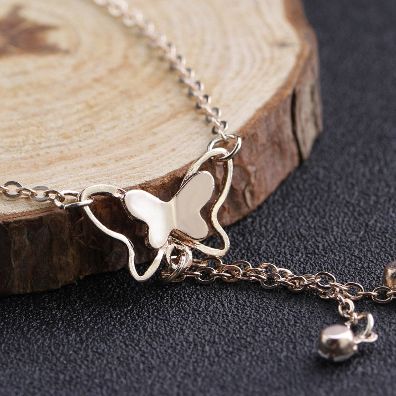 Butterfly Pendant Anklets