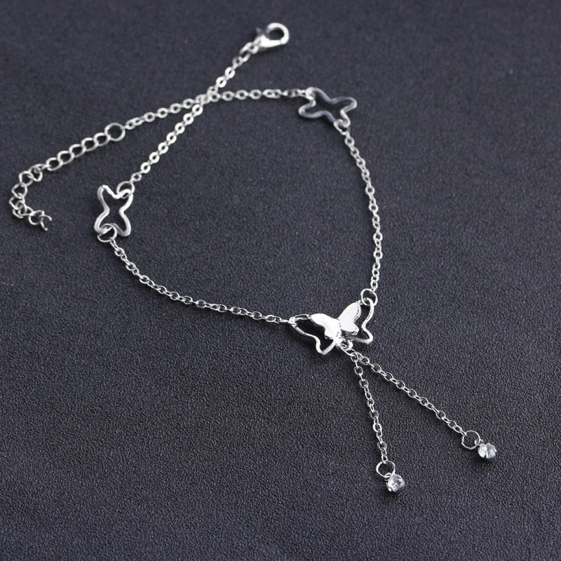Butterfly Pendant Anklets