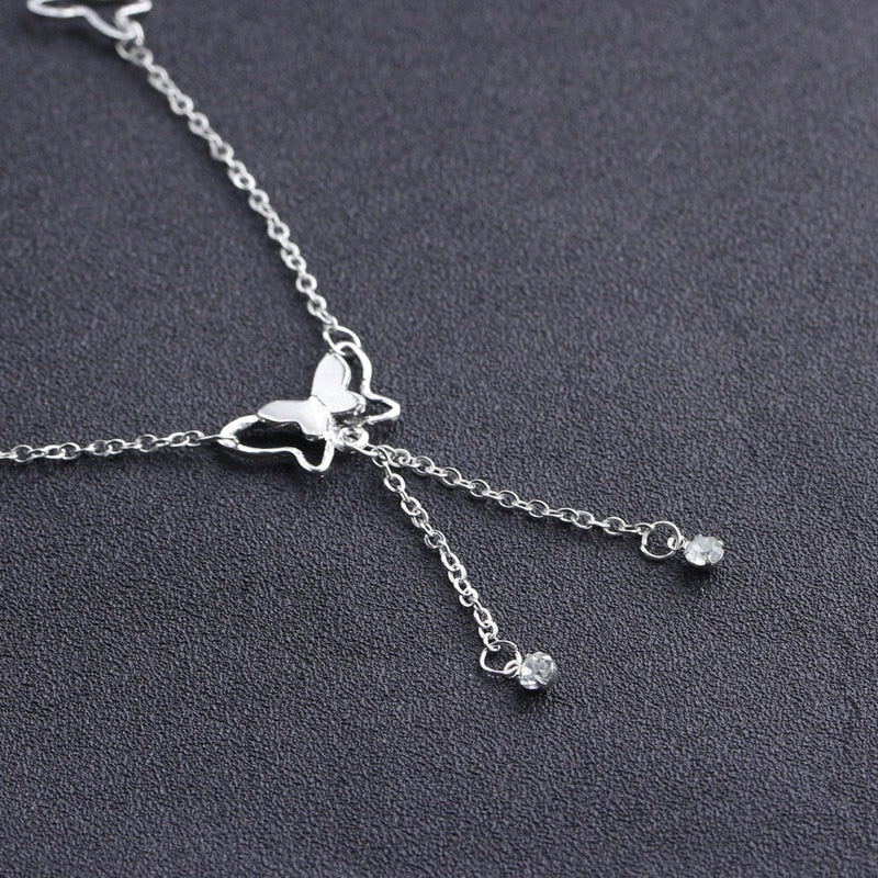 Butterfly Pendant Anklets