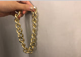 Exaggerated Heavy Metal Big Thick Chain Choker Necklace