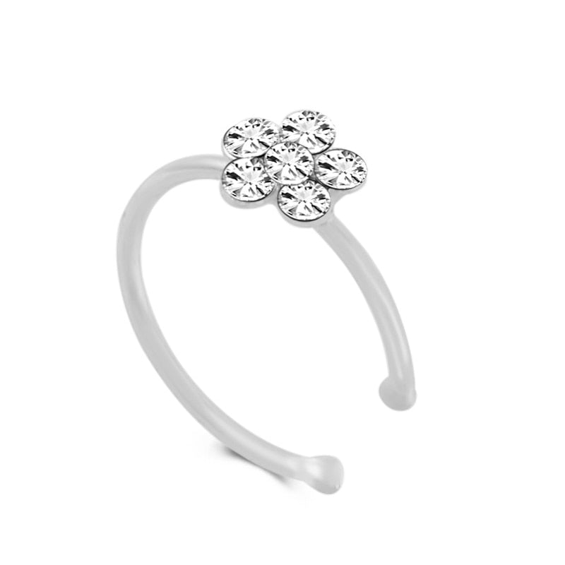 Colorful Nostril Stainless Clip-on Nose Rings