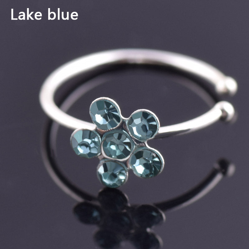 Colorful Nostril Stainless Clip-on Nose Rings