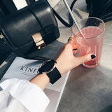 Bohemia Big Round Leather Black Wristband