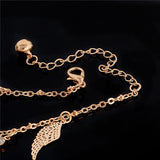 Sweet Simple Butterfly Leaf Shape Anklet