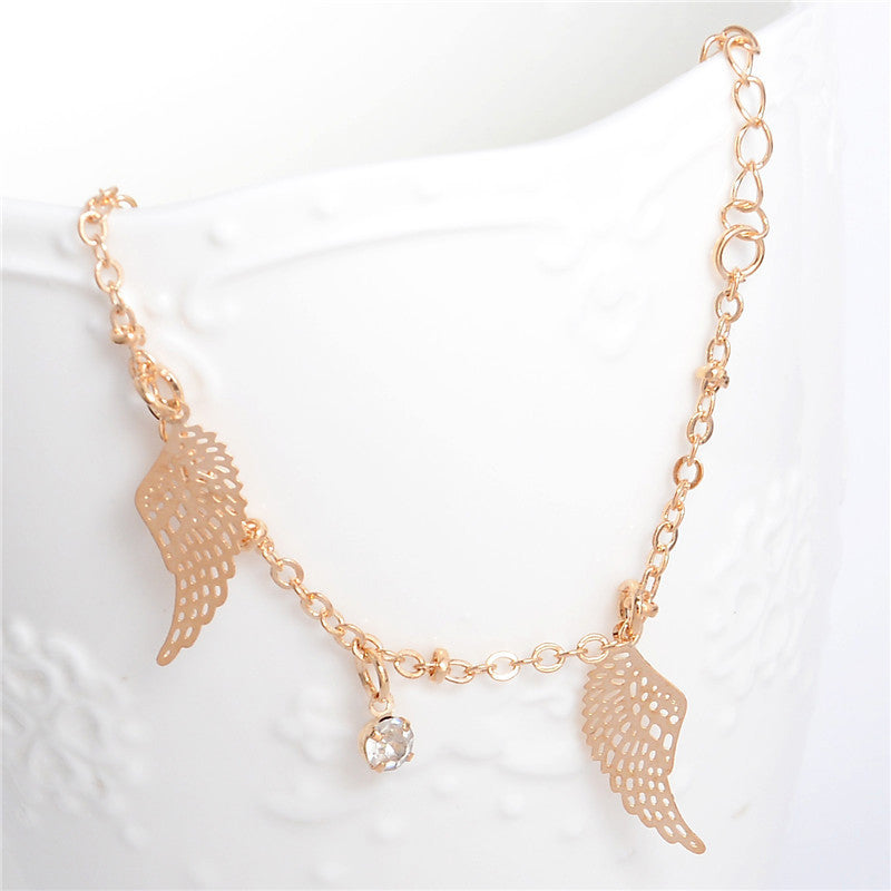 Sweet Simple Butterfly Leaf Shape Anklet