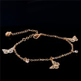Sweet Simple Butterfly Leaf Shape Anklet