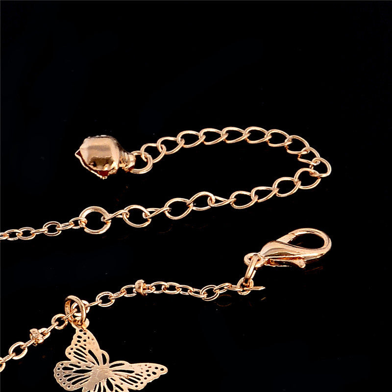 Sweet Simple Butterfly Leaf Shape Anklet