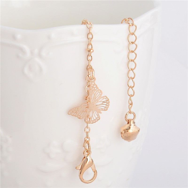 Sweet Simple Butterfly Leaf Shape Anklet