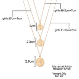 Simple multi-layer chain necklace