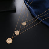 Simple multi-layer chain necklace