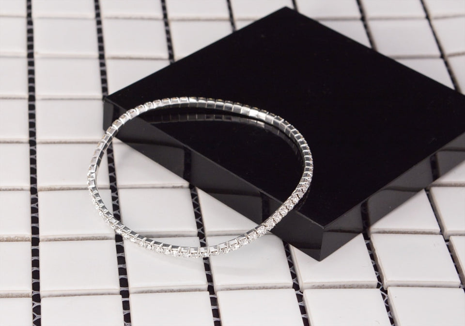 Boho Crystal Elastic Stretch Anklets