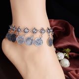 Bohemia Summer Tassel Vintage Charm Coin Anklets