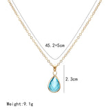 Waterdrop Crystal Pendant Necklace