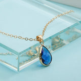 Waterdrop Crystal Pendant Necklace