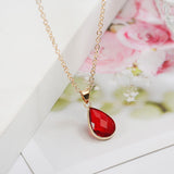 Waterdrop Crystal Pendant Necklace