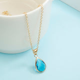 Waterdrop Crystal Pendant Necklace