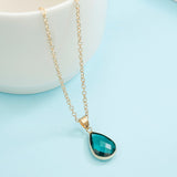 Waterdrop Crystal Pendant Necklace