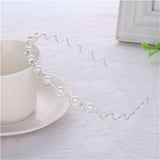 Women Girls Pearl Crystal Wave Hair Bands
