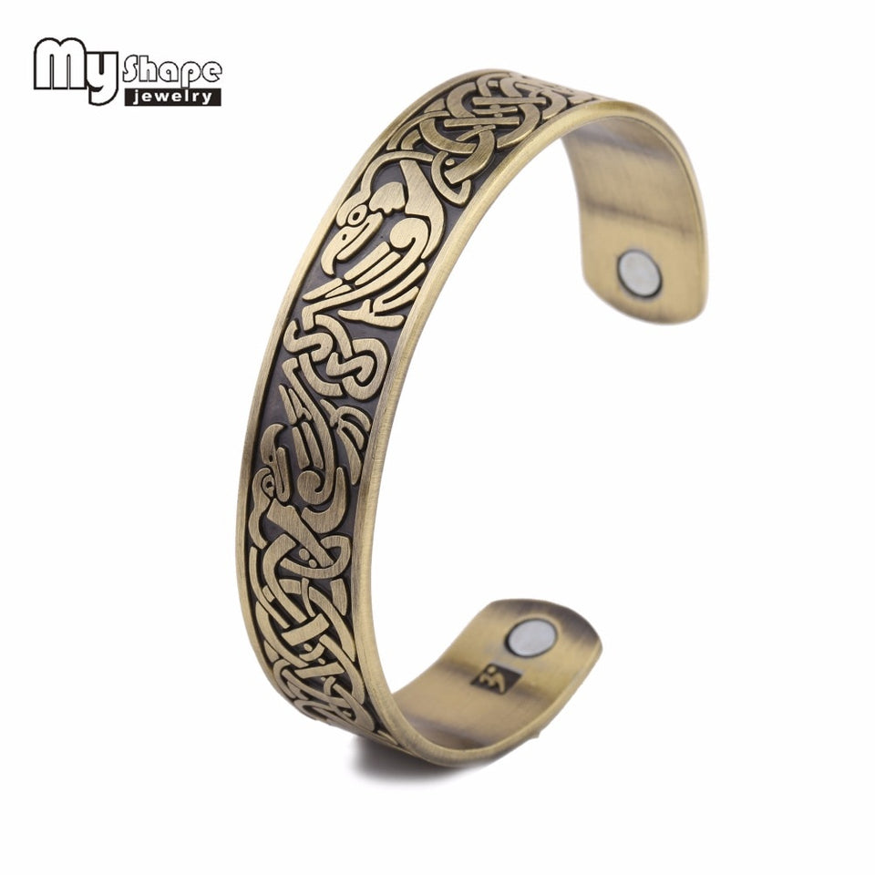 Antique Copper Tone Magnetic Therapy Bracelets