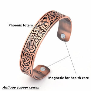 Antique Copper Tone Magnetic Therapy Bracelets