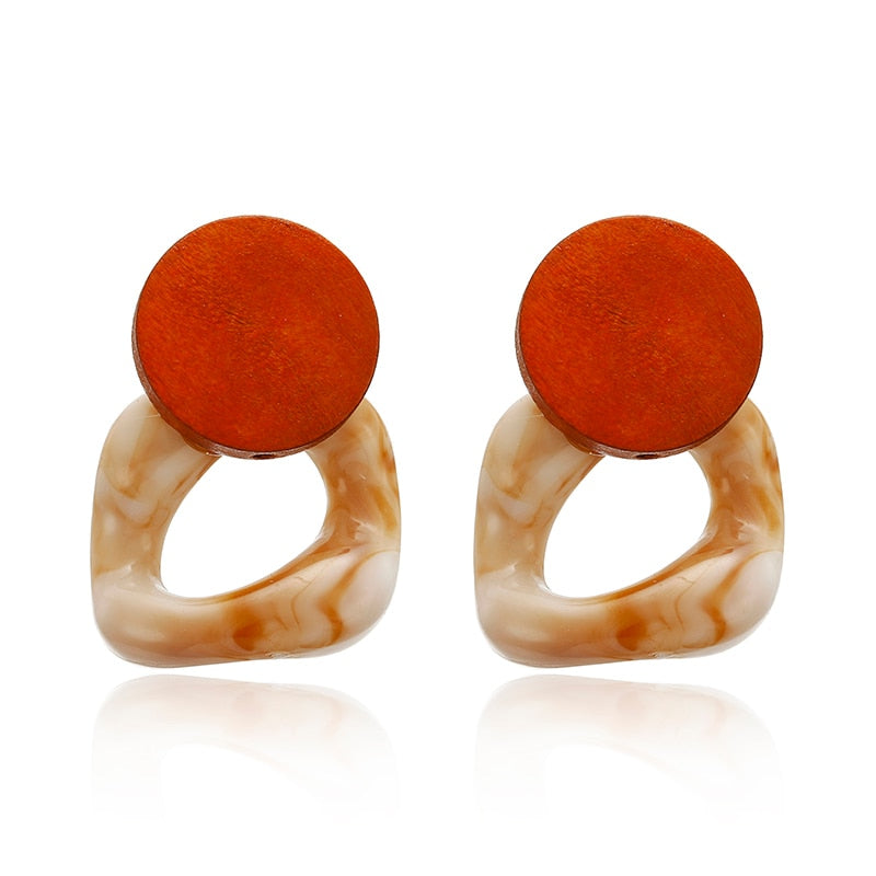 Geometric Acrylic Earrings Big Statement Earrings