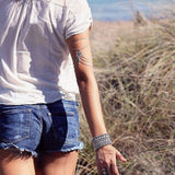 Boho Ethnic Beads Multilayer Tassel Anklet