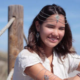 Boho Ethnic Beads Multilayer Tassel Anklet