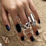 5pcs High Quality Bohemia Style Rings Set