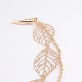 Golden Hollow Leaf Head Chain