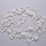 Luxury Tiara Silver Pearl Headbands