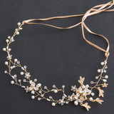 Luxury Tiara Silver Pearl Headbands