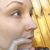 Round Zircon Bendable Gem Ring