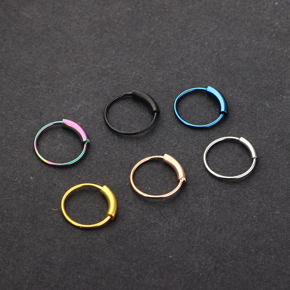 Steel Hinged Clicker Piercing Nose Ring