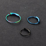 Steel Hinged Clicker Piercing Nose Ring