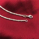 Thin silver plated Shiny Chains Anklet