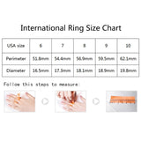 Zircon Inlaid With Hollow Flower Ring