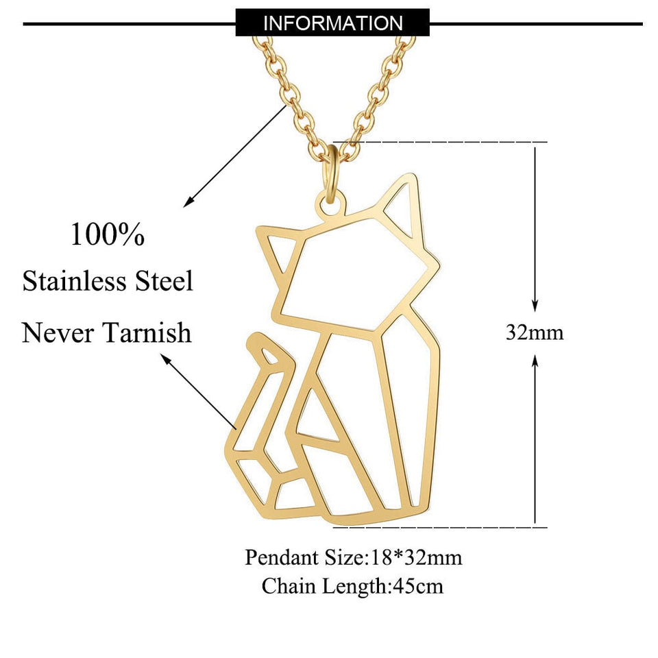 Unique Design Cat Pendant Necklace
